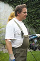 Click to see it big Ich mit Kettensäge, Impression aus dem Wald